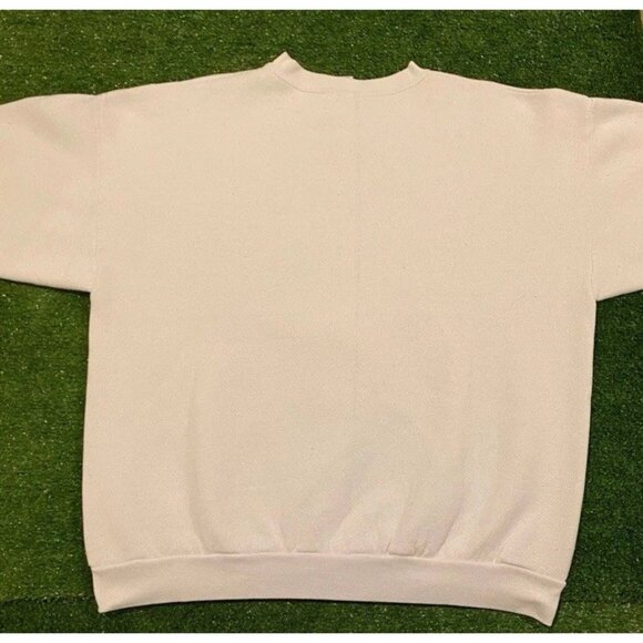 Vintage St Louis Rams sweatshirt mens large white blue crewneck super bowl NFL - Picture 9 of 13